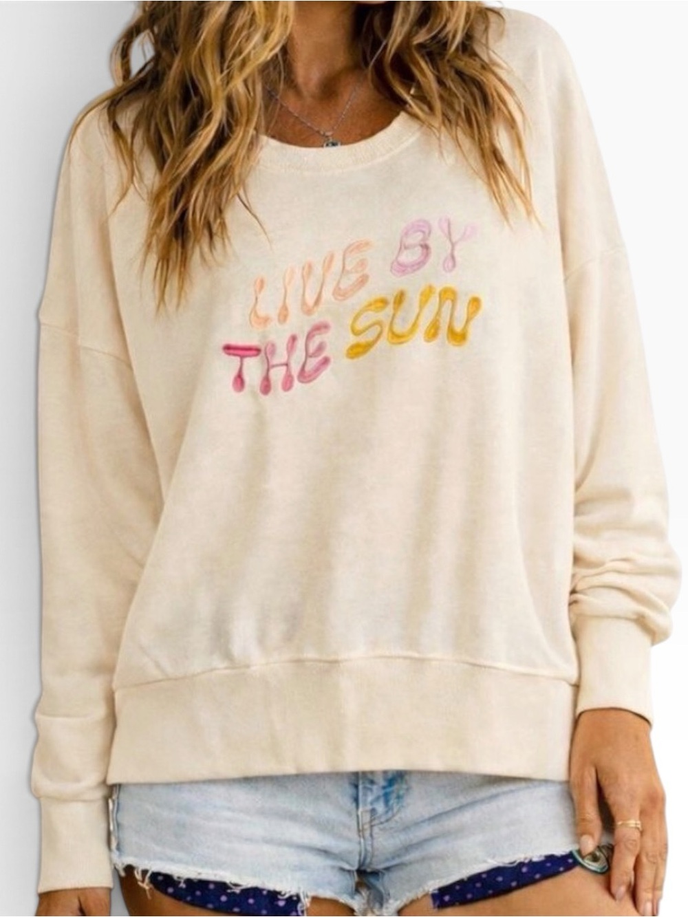 Terry cloth Old Navy sweater boxy retro crop long sleeves shirt